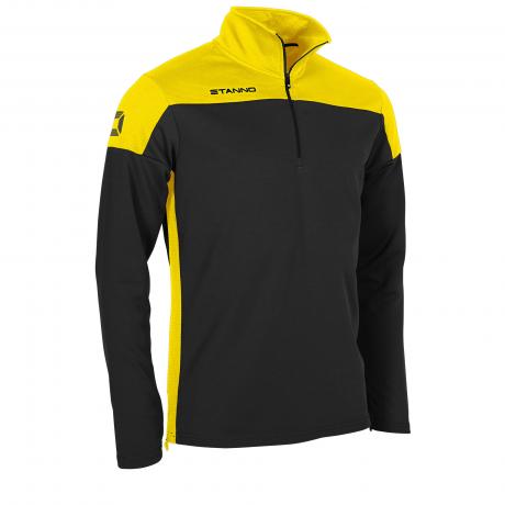 Stanno Pride Training 1/4 Zip Top Black/Yellow